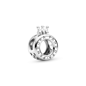 Charm Pandora Corona Logotipo Plata S925 Original