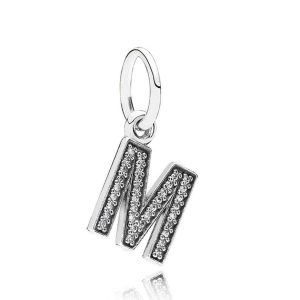 Charm Pandora Letra M Alfabeto Plata S925 Original
