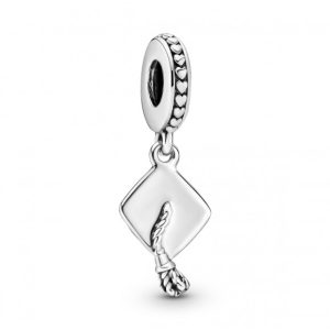 Charm Pandora Birrete de Graduación Gorro Grado Plata S925 Original