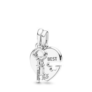 Charm Pandora Corazón Mejores Amigos Amistad Plata S925 Original