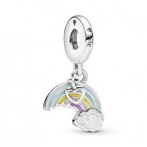 Charm Pandora Arcoíris Y Nube Plata S925 Original