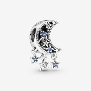 Charm Pandora Luna Y Estrellas Sueña En Grande Plata S925 Original