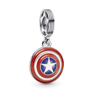 Charm Pandora Escudo Capitán América Marvel The Avengers Plata S925