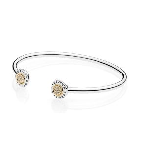 Pulsera Pandora Signature Abierta en Plata S925 Original