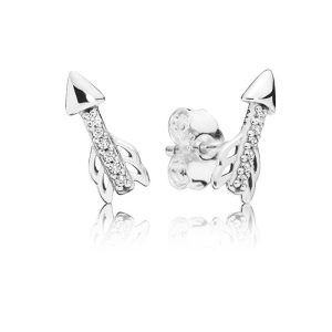 Aretes Pandora Flechas Brillantes Circonitas En Plata S925
