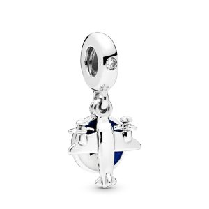 Charm Pandora Avión Viaje Viajar Es Vivir Plata S925 Original