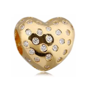 Charm Pandora Shine Corazón Oro Dorado Original