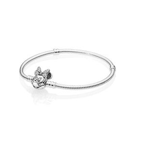 Pulsera Pandora Moments Minnie Mouse De Disney en Plata S925 Original