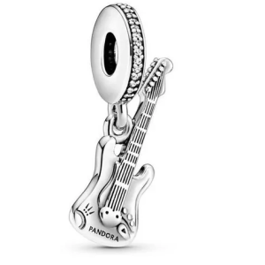 Charm Pandora Guitarra Electrica Rock Life Plata S925 Original