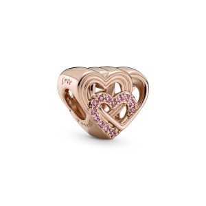 Charm Pandora Rose Corazones Amor Oro Rosa