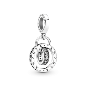 Charm Pandora Pavé Logo Circonitas Plata S925 Original