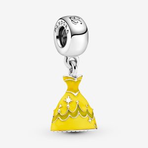 Charm Pandora Vestido La Bella Y La Bestia Disney Plata S925 Original