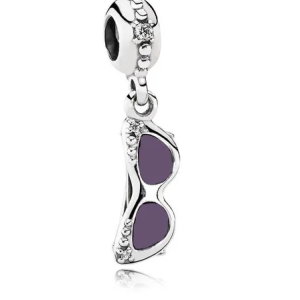 Charm Pandora Gafas De Sol Vintage Violeta Plata S925 Original