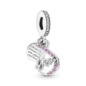 Charm Pandora Corazón Te Amo Mamá Madre Plata S925 Original