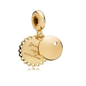 Charm Pandora Shine Tu Eres Mi Sol Amor Oro Dorado Original