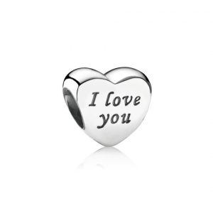 Charm Pandora Te Amo Corazón Separador Love You Amor Plata S925 Original