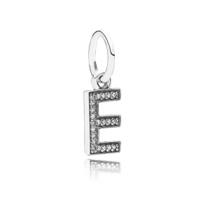 Charm Pandora Letra E Alfabeto Plata S925 Original