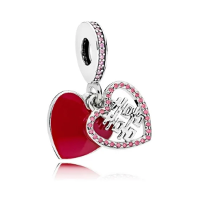 Charm Pandora Corazón Doble Felicidad Plata S925 Original