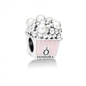 Charm Pandora Popcorn Palomitas De Maíz Cine Perlas Plata S925 Original