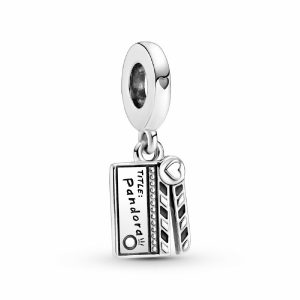 Charm Pandora Claqueta De Cine Hollywood Película Plata S925 Original
