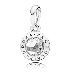 Charm Pandora Logo Radiante Signature Colgante Plata S925 Original