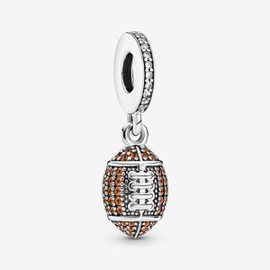 Charm Pandora Balón De Fútbol Americano Plata S925 Original
