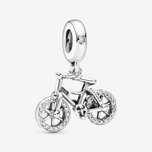 Charm Pandora Bicicleta Brillante Con Movimiento Plata S925 Original