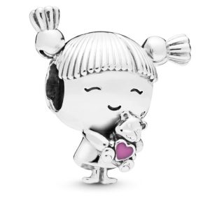 Charm Pandora Niña Con Movimiento Plata S925 Original