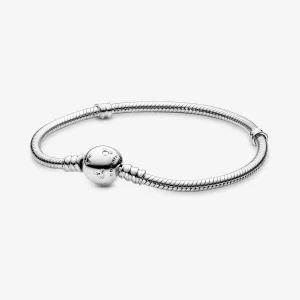 Pulsera Pandora Moments Disney Broche Mickey Mouse En Plata S925 Original