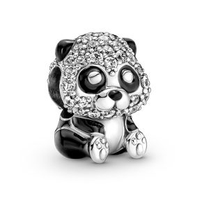 Charm Pandora Oso Panda Circonitas en Plata S925 Original