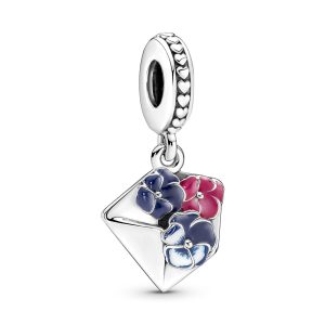 Charm Pandora Carta De Amor Flores Plata S925 Original