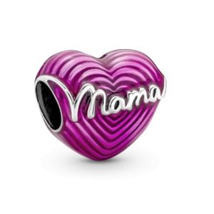 Charm Pandora Mamá Madre Corazón Radiante Rosa Amor Plata S925 Original
