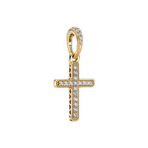 Charm Pandora Shine Corazón Cruz Fe Religioso Oro Dorado Original