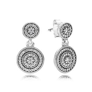 Aretes Pandora Seducción Vintage En Plata S925 Original