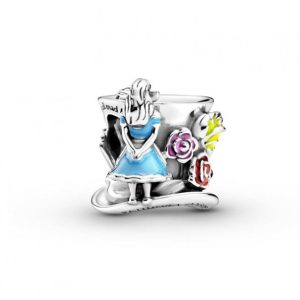 Charm Pandora Alicia País De Las Maravillas Sombrero Disney Plata S925 Original