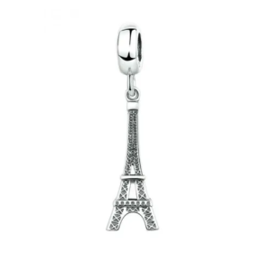 Charm Torre Eiffel París Fabricado En Plata S925