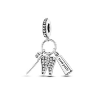 Charm Pandora Muela Odontología Fabricado En Plata S925