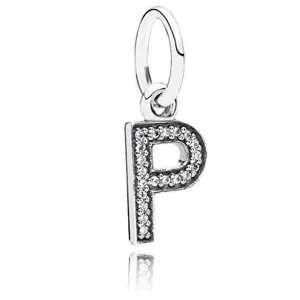 Charm Pandora Letra P Alfabeto Colgante Plata S925 Original