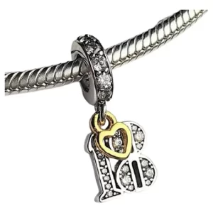 Charm Pandora Aniversario Cumpleaños 18 Plata S925 Original