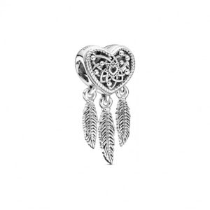 Charm Pandora Atrapasueños Tres Plumas en Plata S925 Original