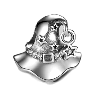 Charm Sombrero Seleccionador Mágico Bruja Estrellas Fabricado En Plata S925