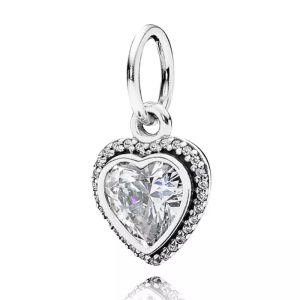 Charm Pandora Corazón Amor Brillante Colgante Circonitas Plata S925 Original