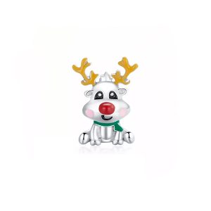 Charm Pandora Rodolfo Reno Nariz Roja Navidad Plata S925 Original