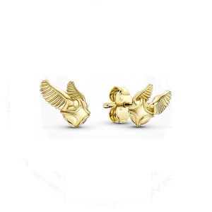 Aretes Pandora Harry Potter Snitch Dorada Shine Oro