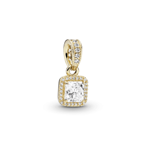 Charm Pandora Shine Halo Cuadrado Oro Dorado
