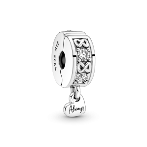 Charm Clip Pandora Familia Por Siempre Infinito Plata S925 Original