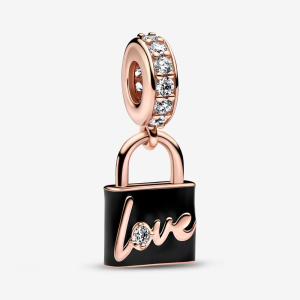 Charm Pandora Candado Love Amor Para Siempre Oro Rosa