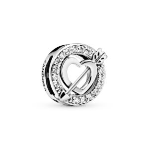 Charm Pandora Reflexions Corazón Y Flecha Amor Plata Original