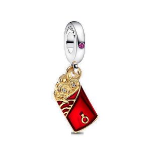 Charm Pandora Shine Moneda De La Suerte China Oro Dorado