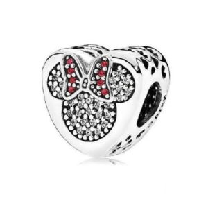 Charm Pandora Minnie Mouse Corazón Plata Original